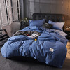 日式素色四件套床单被套棉三件套床上用品简约风床笠款 商品缩略图8