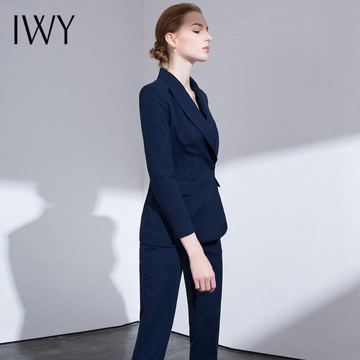 IWY/时尚休闲套装女西装商务正装修身韩版外套名媛气质职业装cp357 商品图4
