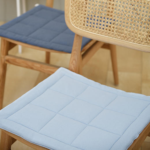 莫兰迪方形椅垫家用办公室四季通用椅垫北欧ins棉麻椅垫 商品图1