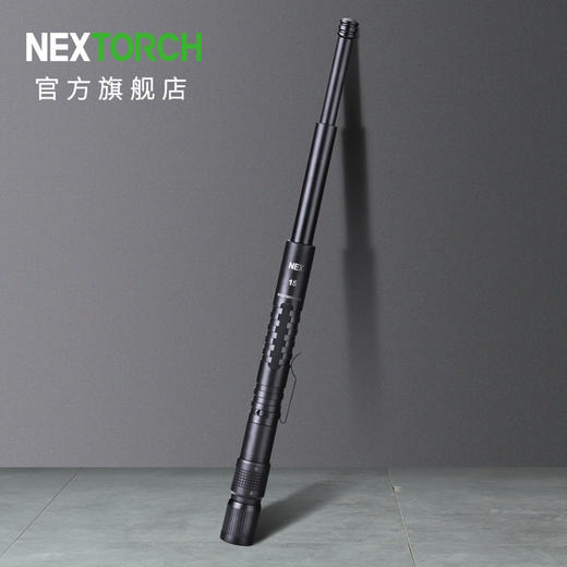 纳丽德（NEXTORCH）15英寸带灯便携棍伸缩机械棍防身甩棍防狼防卫棍合法 商品图1