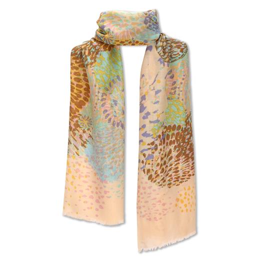 秋冬时尚印花羊毛大围巾 商品图0