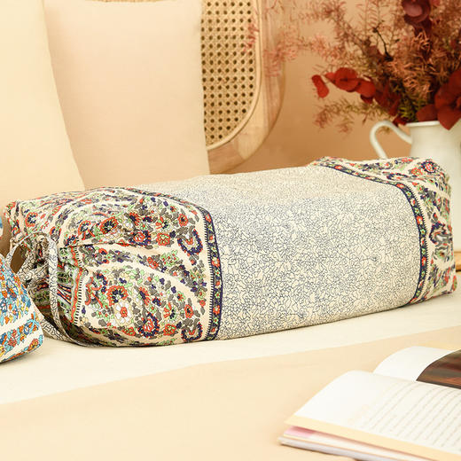 莫代尔调节枕全填充荞麦壳枕头成人中式护颈调节枕 商品图3