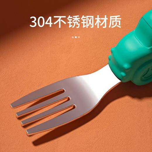 【儿童餐具】婴幼儿童餐具套装小宝宝餐盘辅食碗勺叉吃饭训练勺子 商品图3