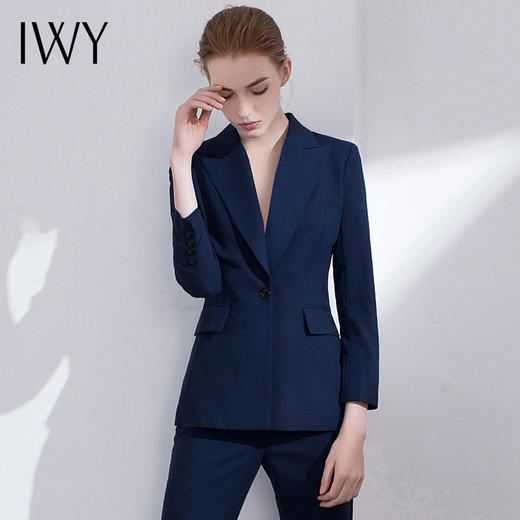 IWY/时尚休闲套装女西装商务正装修身韩版外套名媛气质职业装cp357 商品图2
