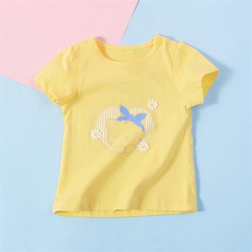 贝贝怡女宝宝春夏韩版百搭t恤儿童休闲宝宝上衣印花可爱打底衫 商品图4