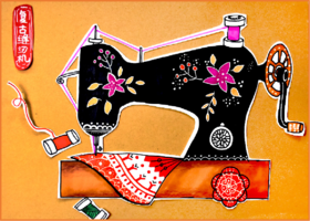 《老物件—复古缝纫机》【自动发货：下单后，点击手机短信中收到的链接，即可获取文件下载的链接；如有任何问题，可添加客服微信hm33268获得帮助】
