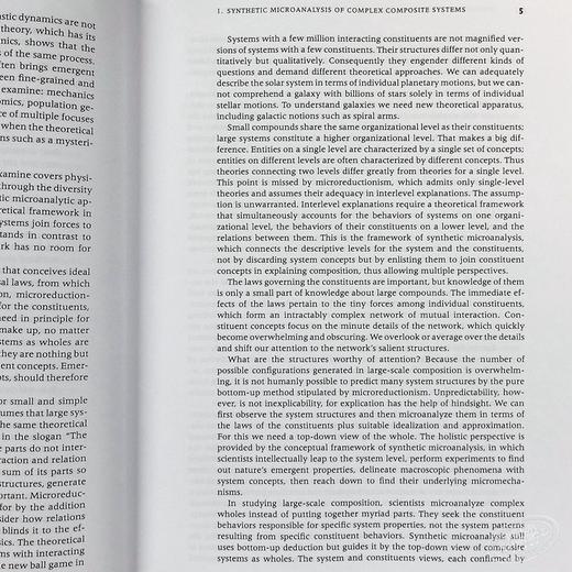 【中商原版】复杂系统理论基础 豆瓣高分 英文原版 Foundations of Complex System Theories Sunny Y Auyang 商品图5