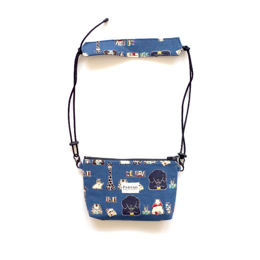 HUJI祤集pieton斜挎包插画动物图书馆 商品图1