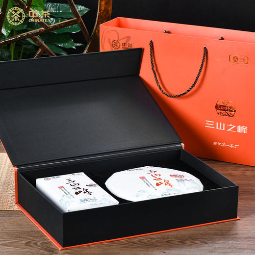 黑茶 | 中茶 2019年 三山之峰礼盒装 760g（茯砖+黑砖茶） 商品图3