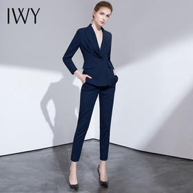 IWY/时尚休闲套装女西装商务正装修身韩版外套名媛气质职业装cp357