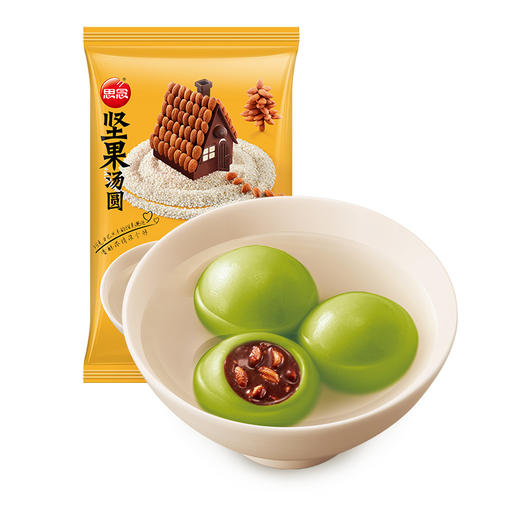 思念 玉汤圆 巧克力巴旦木坚果 320g 16只 早餐 点心 早茶甜品 商品图2