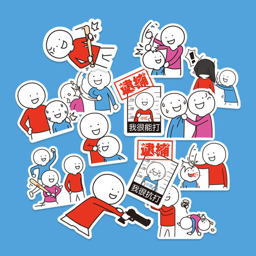 小蓝和他的朋友 手账贴纸套装（24张） 商品图2