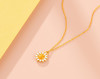 金六福荣耀黄金项链丨三生有杏丘比特之翼珍珠吊坠999足金项链 商品缩略图7