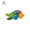 1岁+ | 爆款 | 泰国Plantoys宝宝学步拖拉彩虹鳄鱼 进口木质儿童手拉拉车拉线拉绳牵引玩具 商品缩略图0