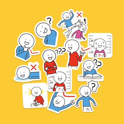 小蓝和他的朋友 手账贴纸套装（24张） 商品图1