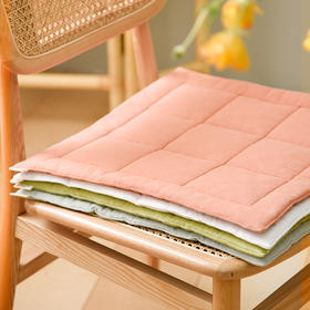莫兰迪方形椅垫家用办公室四季通用椅垫北欧ins棉麻椅垫