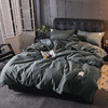 日式素色四件套床单被套棉三件套床上用品简约风床笠款 商品缩略图9