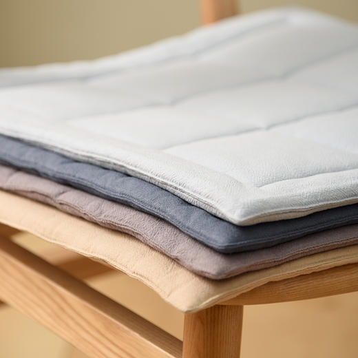 莫兰迪方形椅垫家用办公室四季通用椅垫北欧ins棉麻椅垫 商品图3