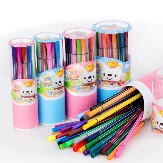 真彩可洗水彩笔儿童文具涂鸦绘画 商品图0