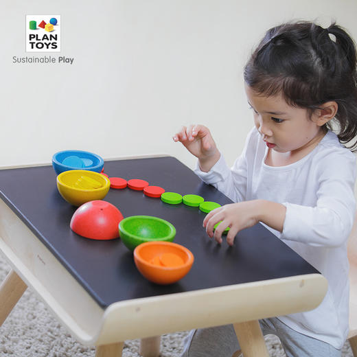 18月+ | 泰国Plantoys 排序计数杯 颜色分类排序 数学计数游戏宝宝早教玩具   18M+ 商品图1
