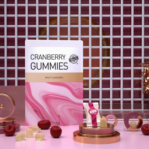 【bio-e】澳洲bio-e胶原蛋白软糖花胶花青素益生菌睡眠益生菌花胶蔓越莓水果软糖120g 商品图0