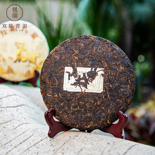 2021年生肖牛饼【力拓八荒】普洱茶熟茶茶饼1筒(7*357克) 商品图2
