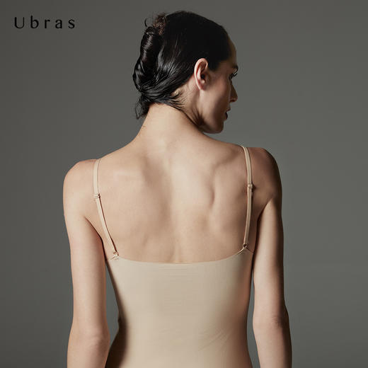 UbrasBra-In背心莫代尔舒适无痕内衣女背心打底带杯吊带上衣 商品图3