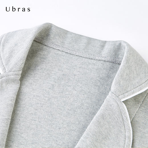 Ubras睡袍浴袍女长款纯棉家居服天然亲肤透气长袖吸汗睡衣秋季 商品图4