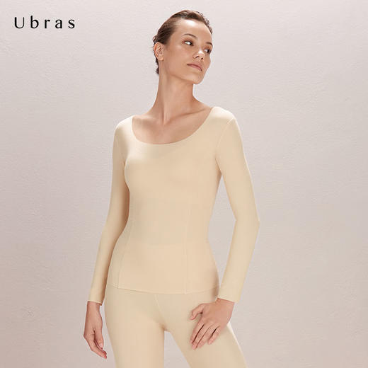 Ubras无痕轻塑天丝肌底衣无肌底裤套装舒适无痕亲肤柔软保暖 商品图4