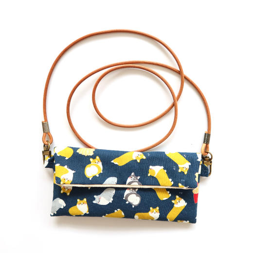 HUJI祤集Comfy斜挎包插画柯基屁屁爆米花 商品图2