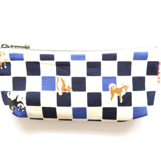 HUJI祤集笔袋插画棋盘格阿柴 商品图0