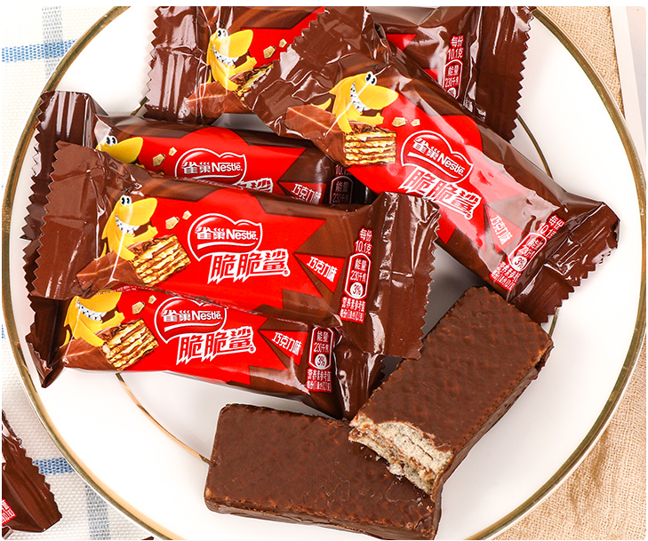 【6.9元/捆】雀巢威化饼巧克力脆脆鲨20g（1*8)