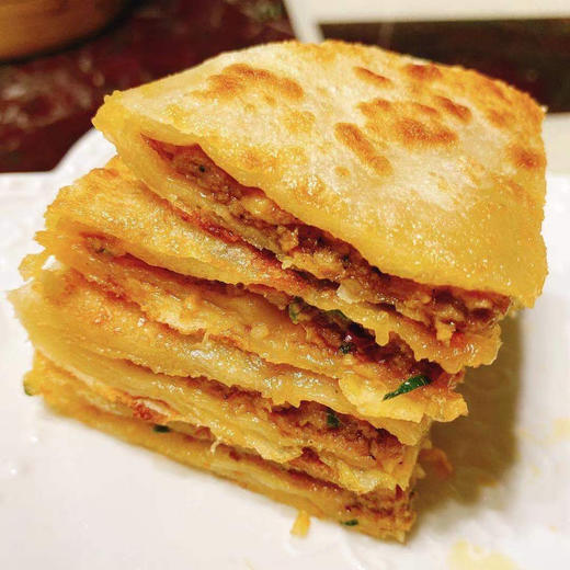 周三取货：【牛肉锅盔】一份3个，特惠9.9元/3个！金黄酥脆，肉馅鲜香浓郁，随便一煎就能吃！ 商品图1