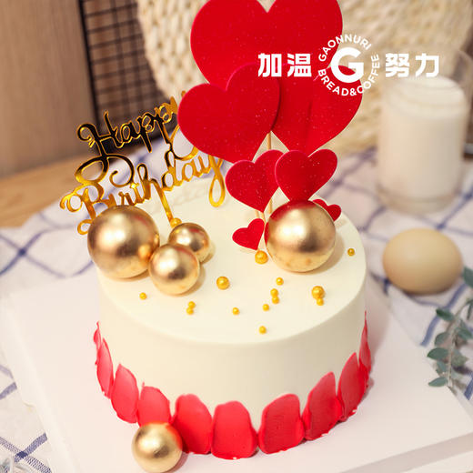 红色爱心蛋糕 商品图1