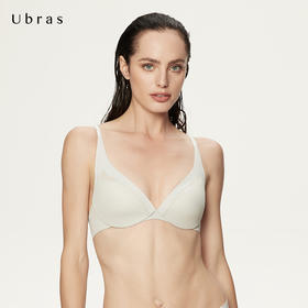 Ubras网纱提托无痕背勾文胸内衣女无钢圈胸罩无痕透气美背文胸