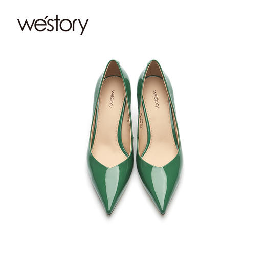 westory高跟鞋女2021年新款春季设计感小众细跟婚鞋W21AE52171 商品图1