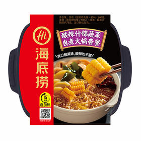 海底捞酸辣什锦蔬菜自热小火锅