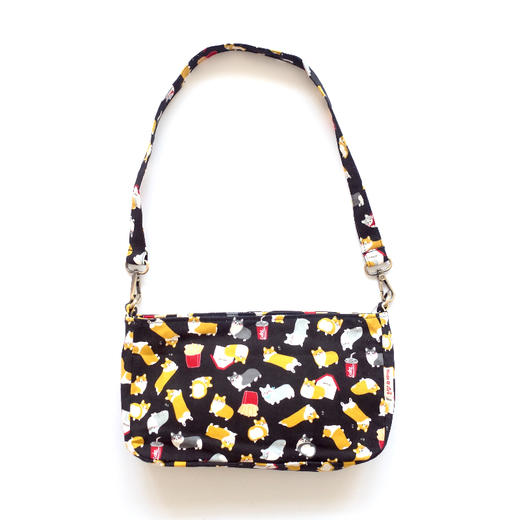 HUJI祤集Butter单肩包插画柯基屁屁爆米花 商品图1