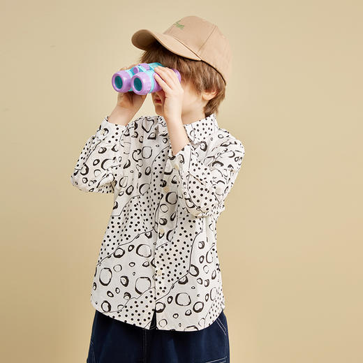 【特价清仓】龙之涵 儿童休闲衬衣 春秋衬衫中大童衬衣打底衫百搭好穿 商品图3