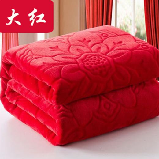 【空调毯】*加厚纯色空调毯法莱绒毯 珊瑚绒驼色毛毯 保暖床单 商品图2