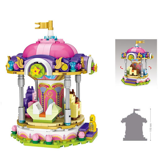 T LOZ积木   1720    旋转木马 商品图3