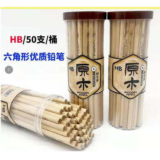 【百汇到家】小树苗桶装原木六角杆50支装 商品图0