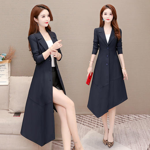 YWE  OS-JF1003时尚气质修身显瘦风衣外套 商品图1