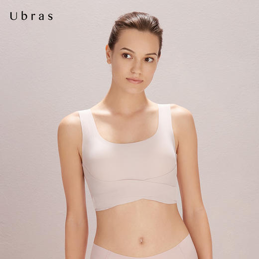 Ubras加强侧收调整型背心文胸紧致承托无钢圈无痕大胸显小胸罩女 商品图2