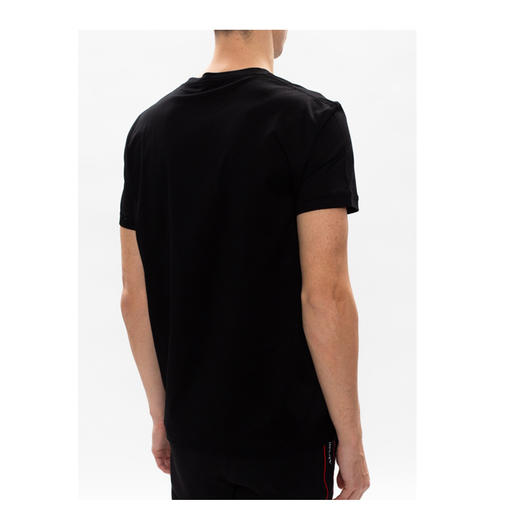 ALEXANDER MCQUEEN 亚历山大·麦昆 男士棉质短袖 黑色 624180 QQX01 1000 商品图2