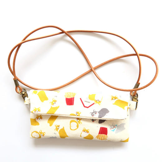 HUJI祤集Comfy斜挎包插画柯基屁屁爆米花 商品图0