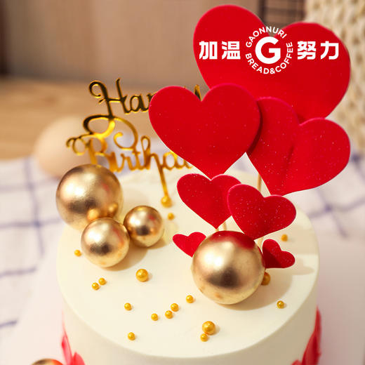 红色爱心蛋糕 商品图2