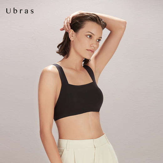 Ubras宽肩带抹胸背心文胸舒适无痕无钢圈文胸简约美背胸罩女 商品图1