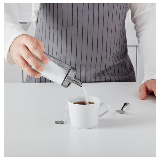 IKEA 宜家 DOLD 多尔德 砂糖瓶 透明玻璃 不锈钢 15 厘米 商品图1