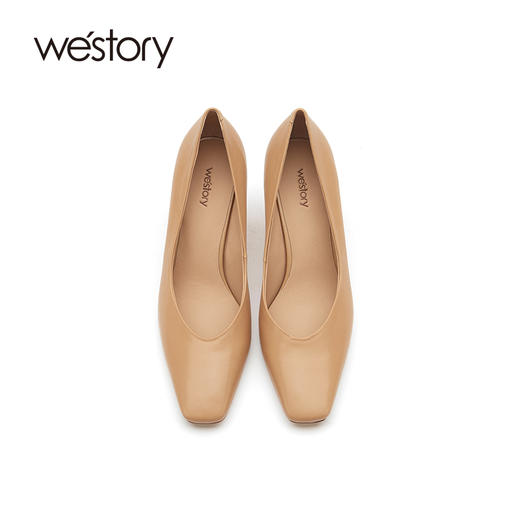 westory高跟鞋女2021年新款春季设计感小众细跟婚鞋W21AE52161 商品图3